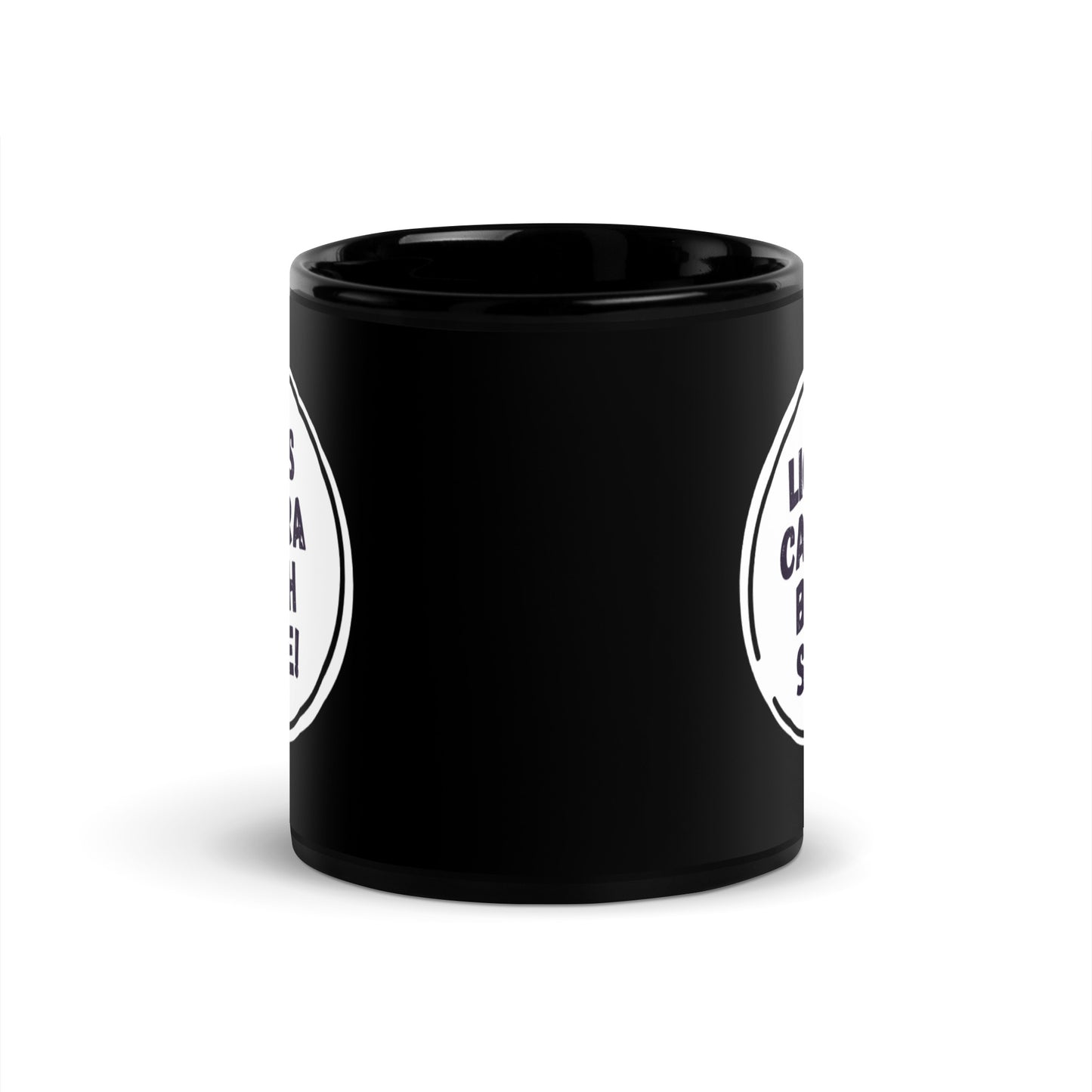 "LCBS" Black Glossy Mug