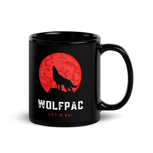 Black WOLFPAC Glossy Mug