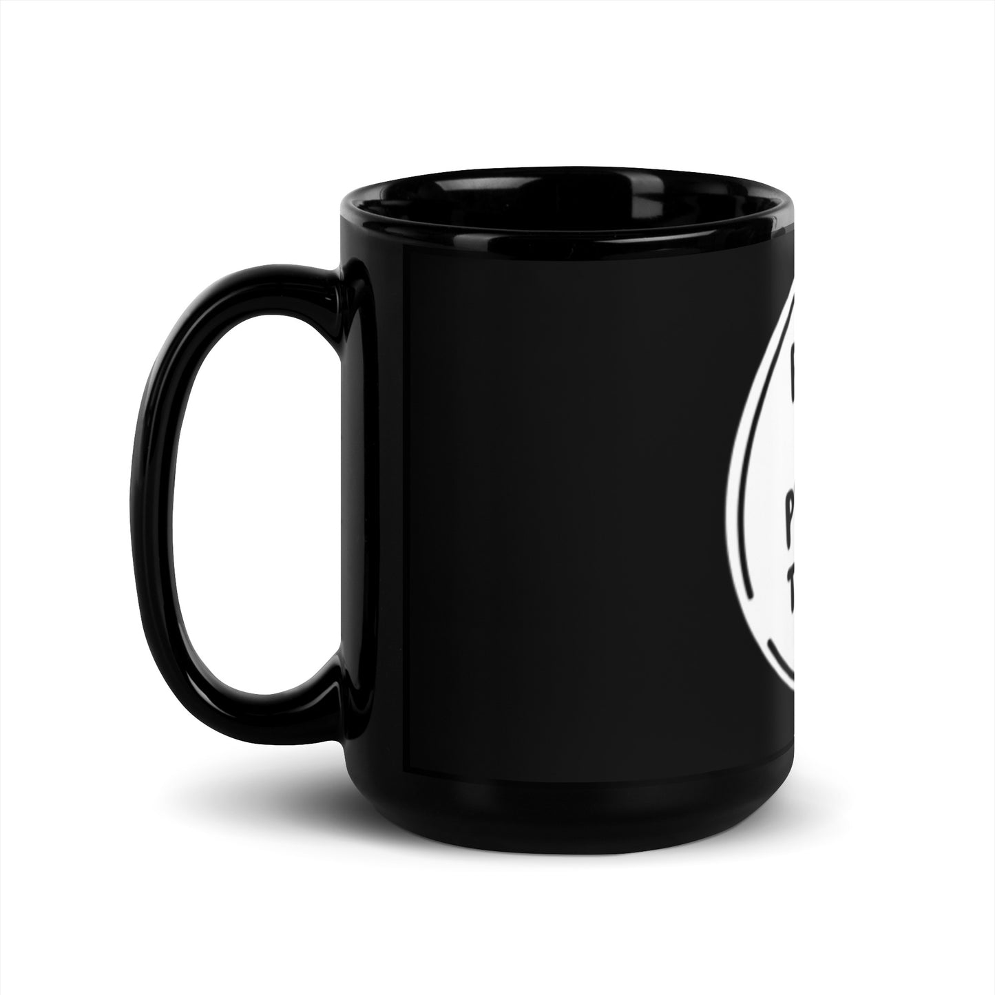 Black Glossy "PTP" Mug
